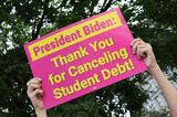 Student Loan Borrowers Celebrate President Biden Cancelling Student Debt And Fight To Start The Fight To Cancel The Next Round