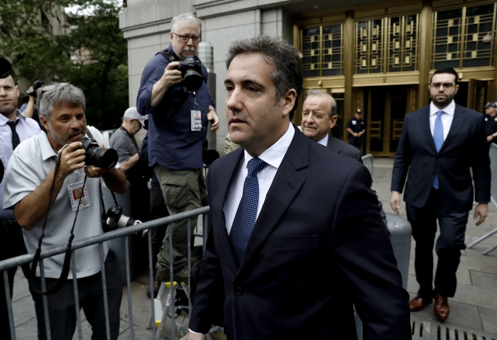 Michael Cohen exits federal court in New York, on&nbsp;May 30.