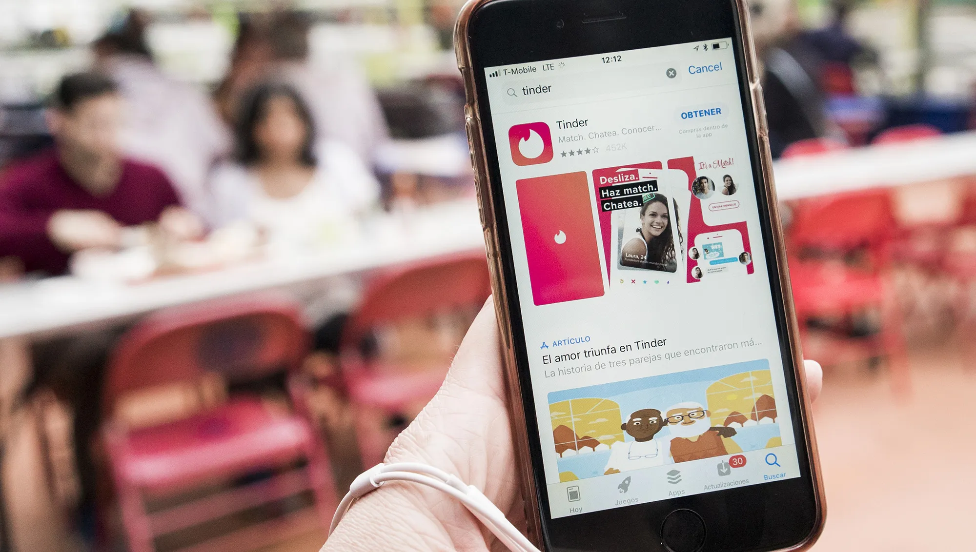 The Match Group Inc. Tinder dating application