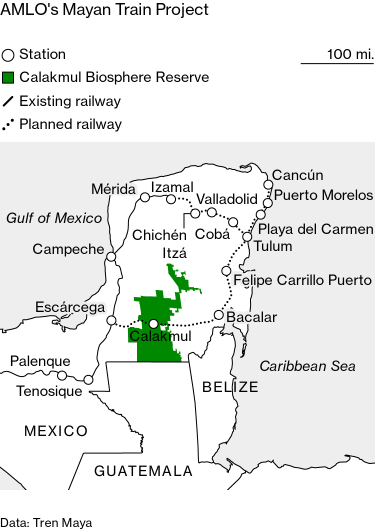 AMLO Unnerves Mexico's Elite With Surprising Railroad Seizure - Bloomberg