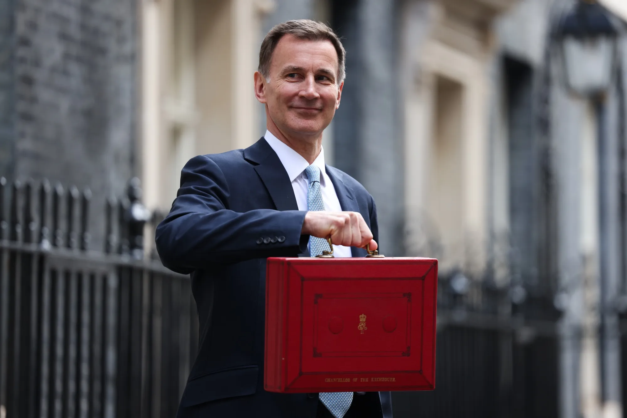 Jeremy Hunt ahead of presenting his budget to parliament in London, on March 6.