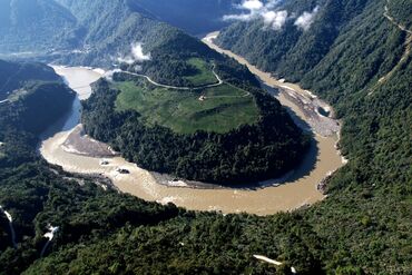 Yarlung Tsangpo River In Tibet