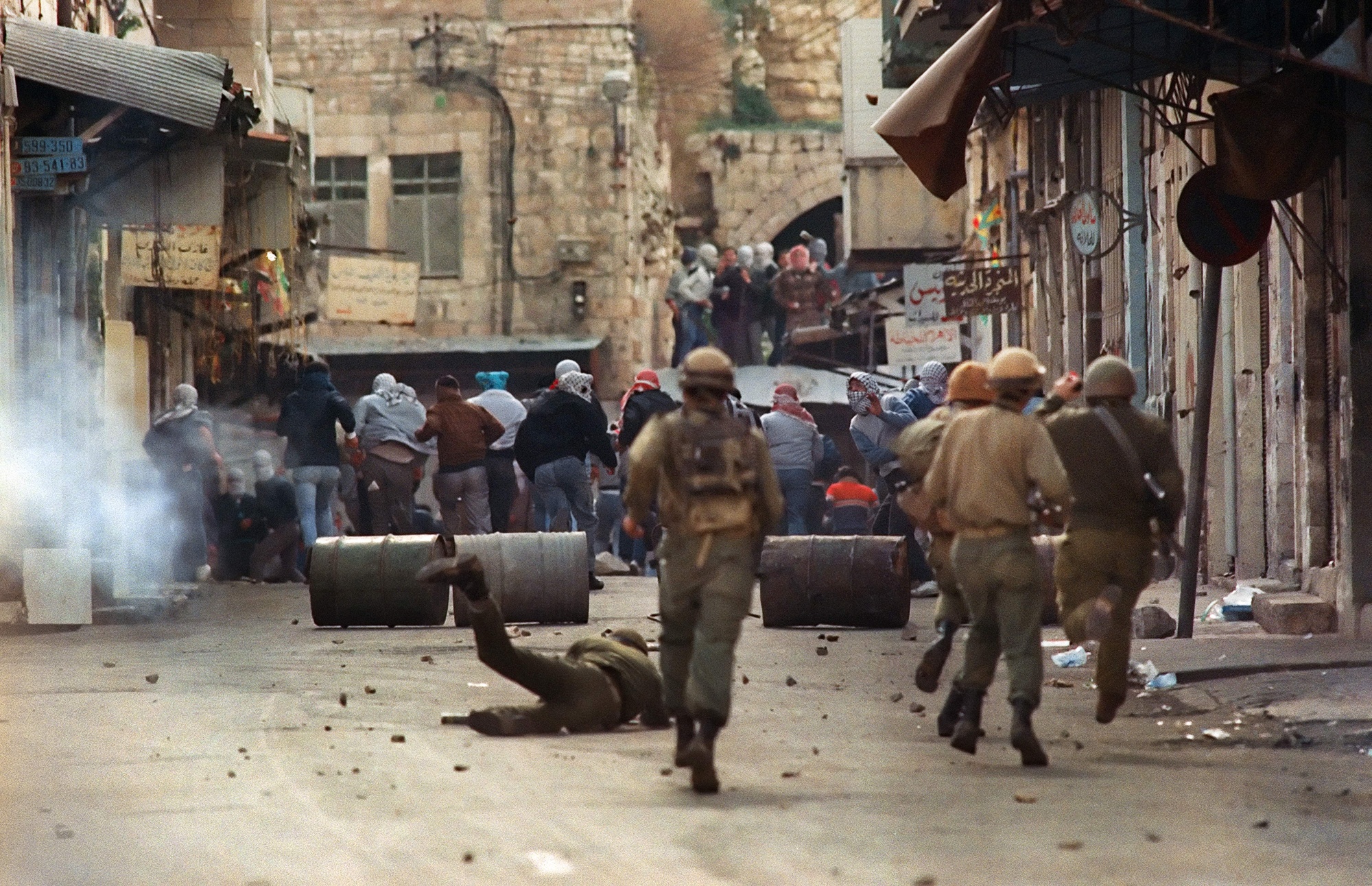 TOPSHOT-RETRO-ISRAEL-RETRO INTIFADA-ISRAELI SOLDIERS