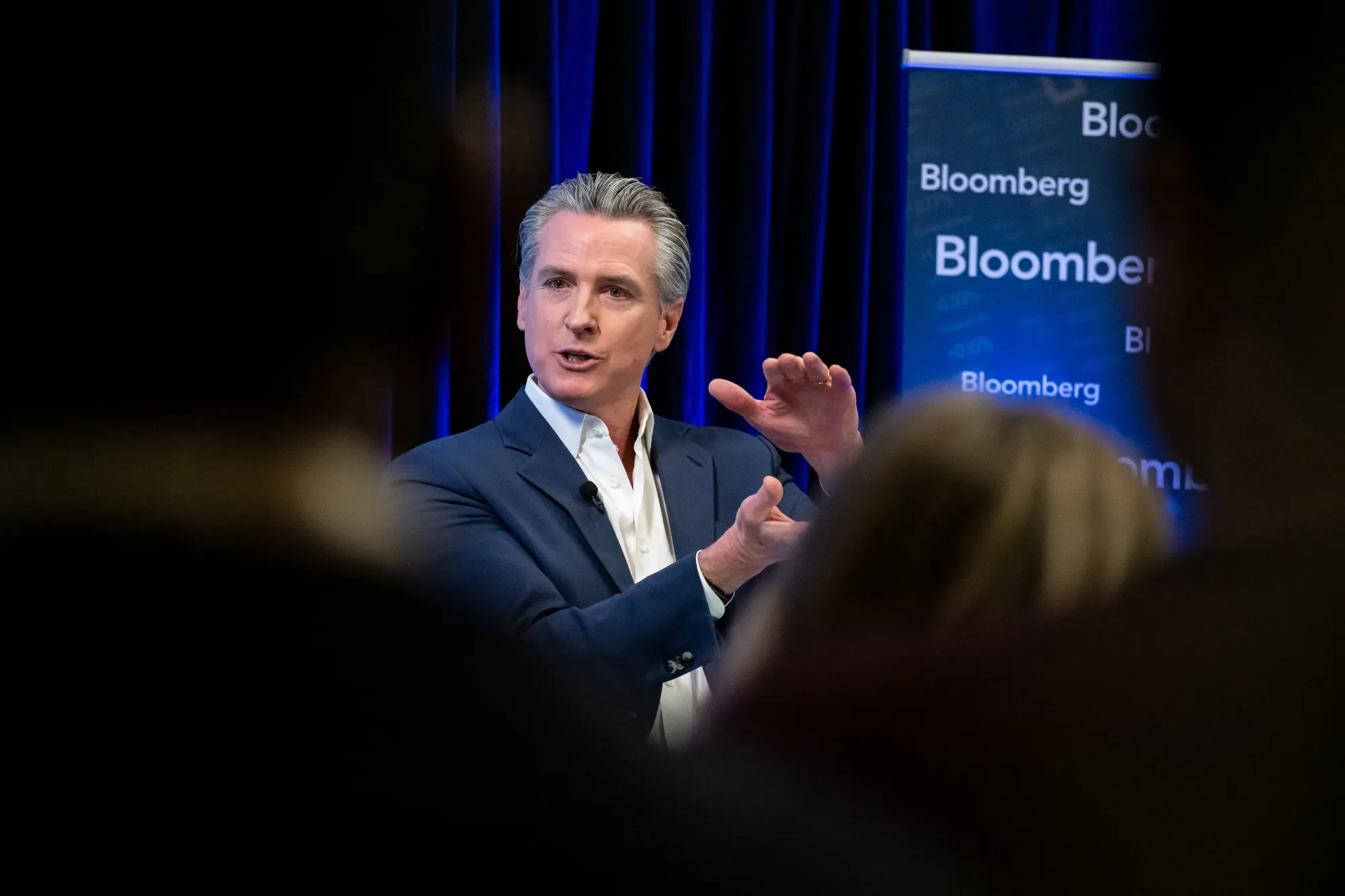Gavin Newsom during an interview in San Francisco on Thursday.