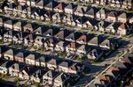 Homes stand in this aerial photograph taken above Toronto, Ontario, Canada, on Monday, Oct. 2, 2017.