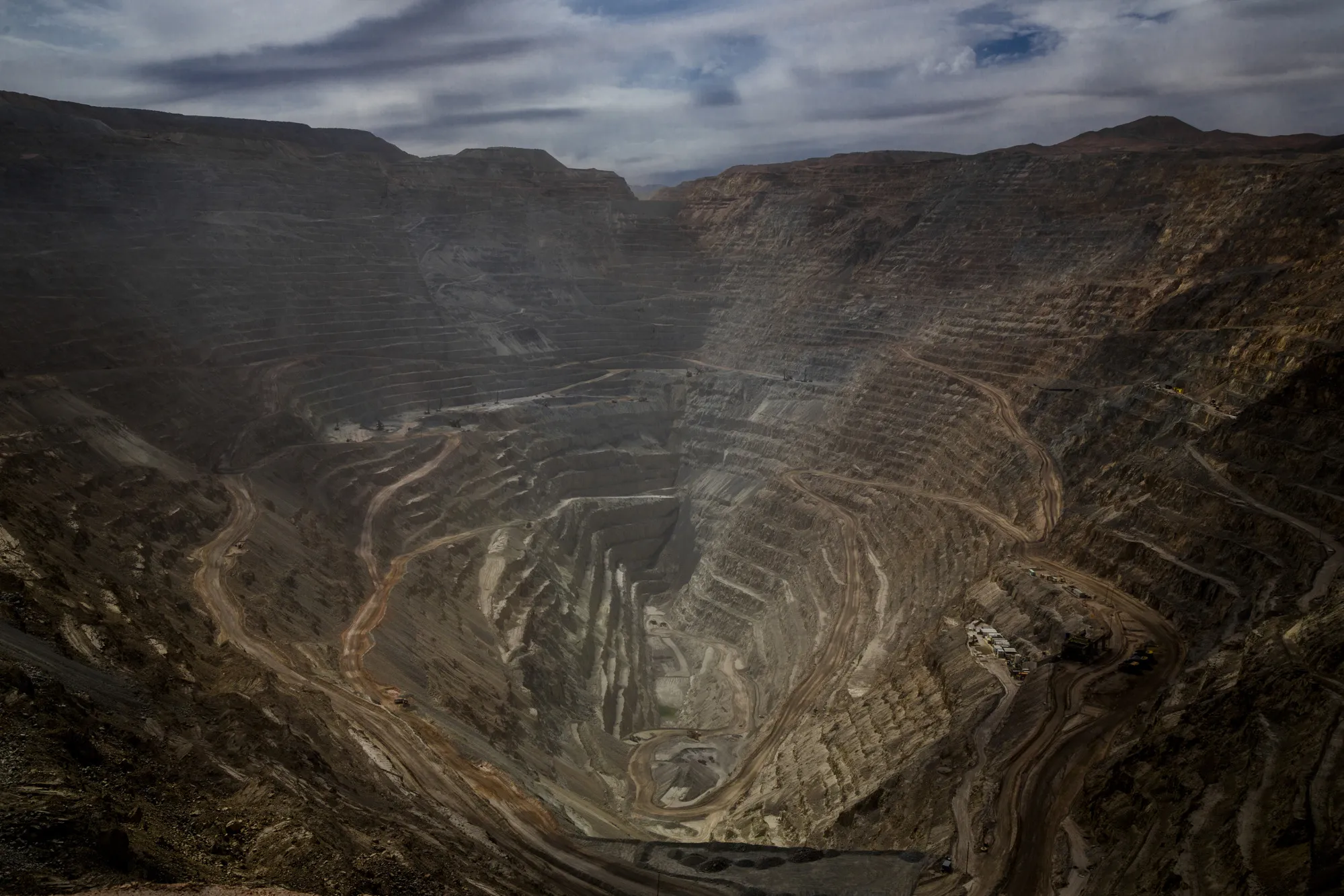 The Codelco Chuquicamata open pit copper mine.