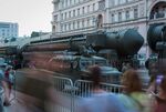 A RS-24 Yars strategic nuclear missile during a Victory Day rehearsal in Moscow, 2020