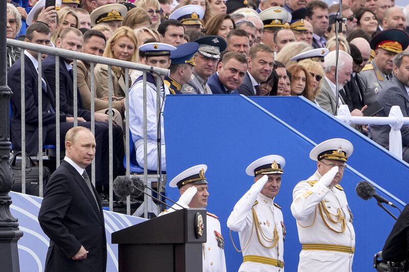 relates to Ukraine Latest: Putin Flaunts Naval Power; Chubais Hospitalized