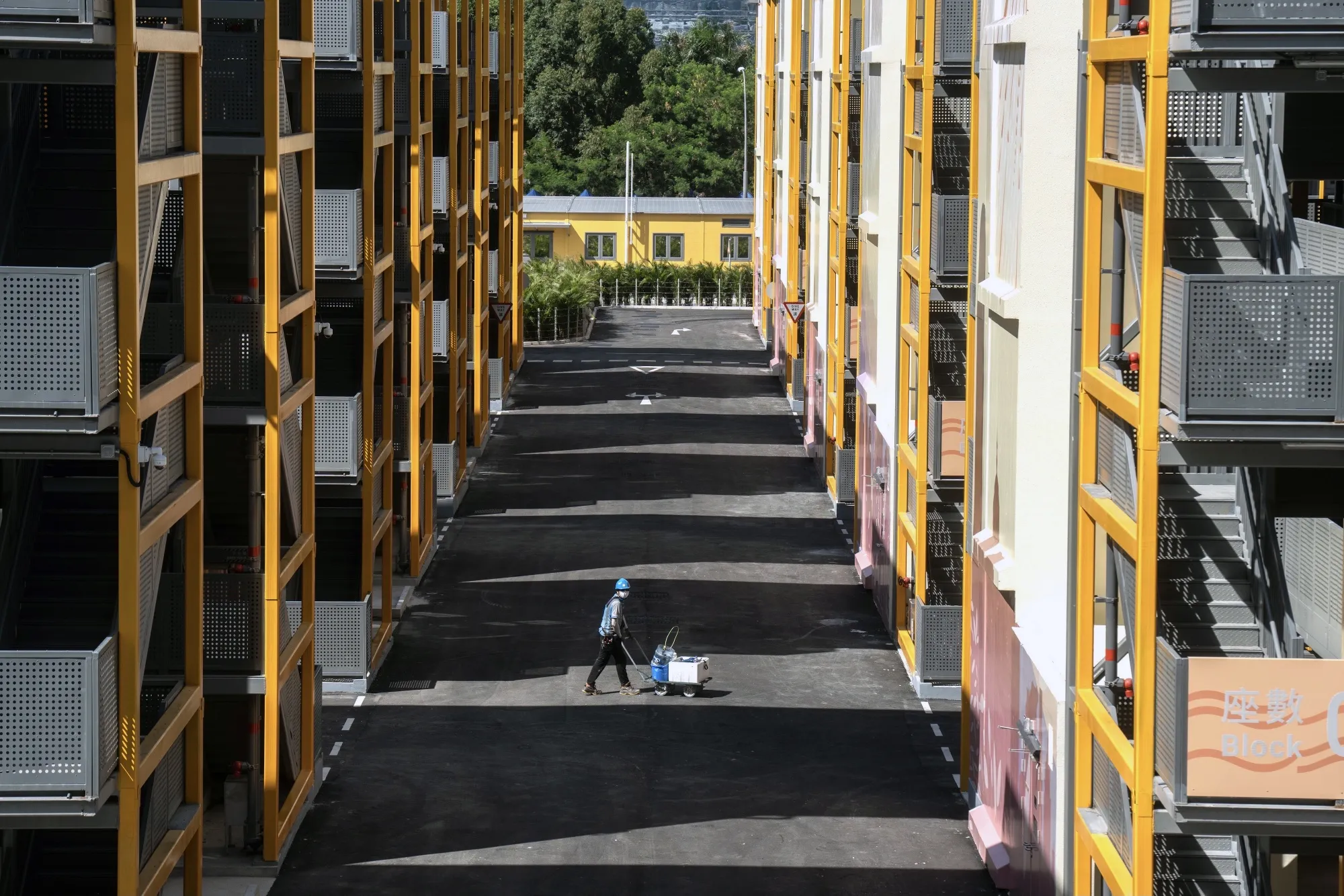 The Kai Tak Community Isolation Facility in Hong Kong.