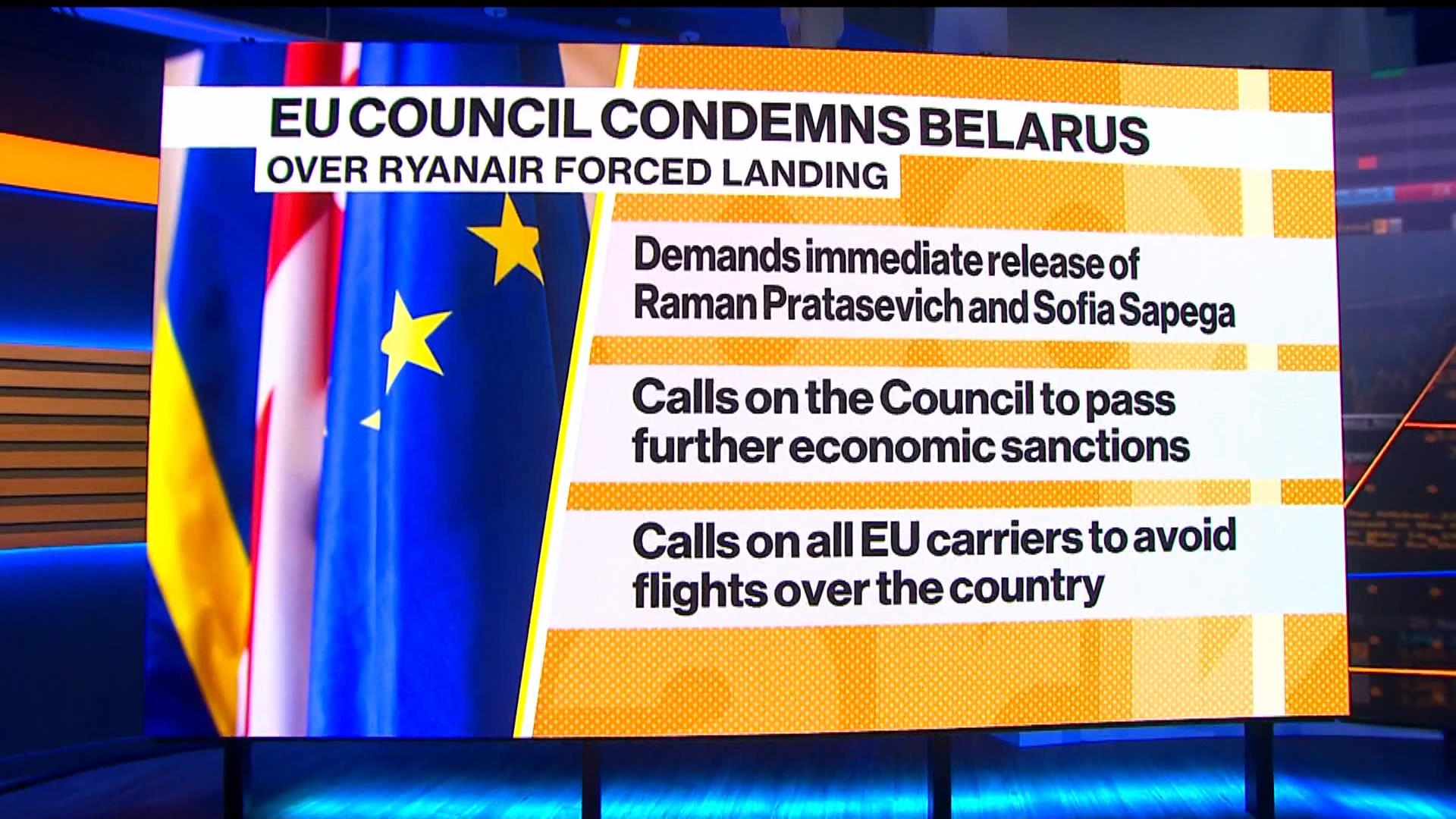 Watch EU Leaders Promise More Sanctions On Belarus - Bloomberg