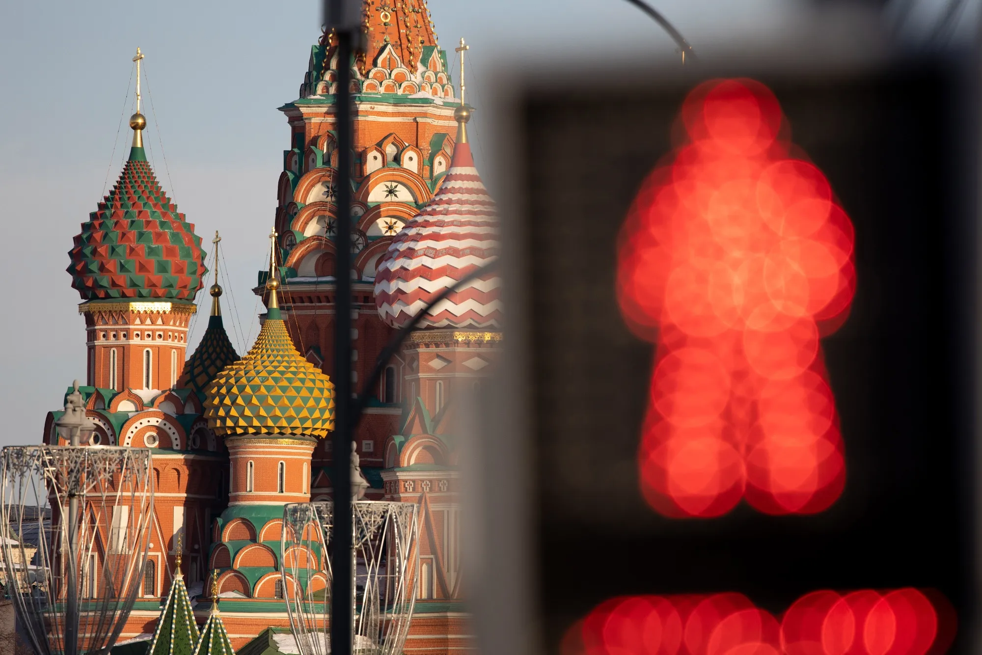 Saint Basil's Cathedral in Moscow, Russia.