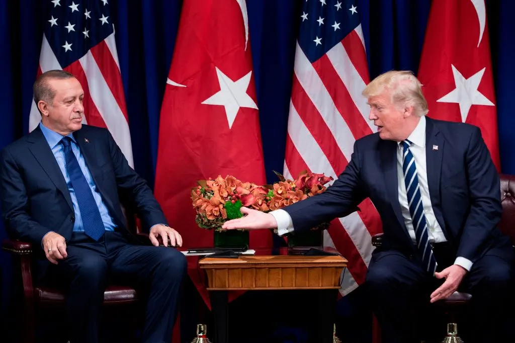 "We have a great friendship," Trump said of the Turkish president.
