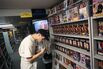 Young Man Browsing Through Videos