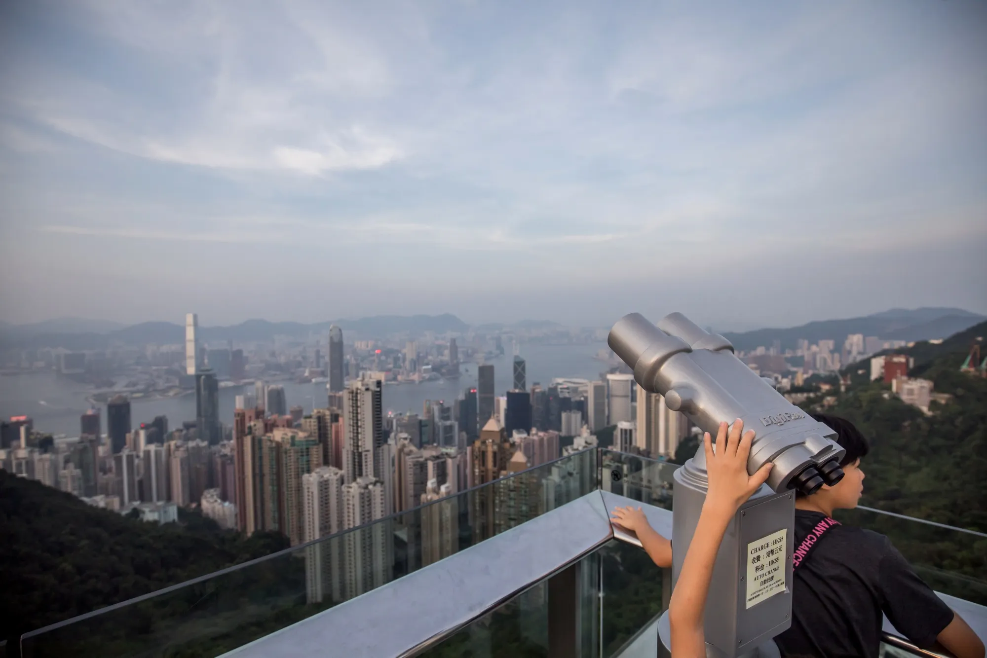 General Views of Victoria Peak And Hotels In Hong Kong As Protests Deter Chinese Tourists