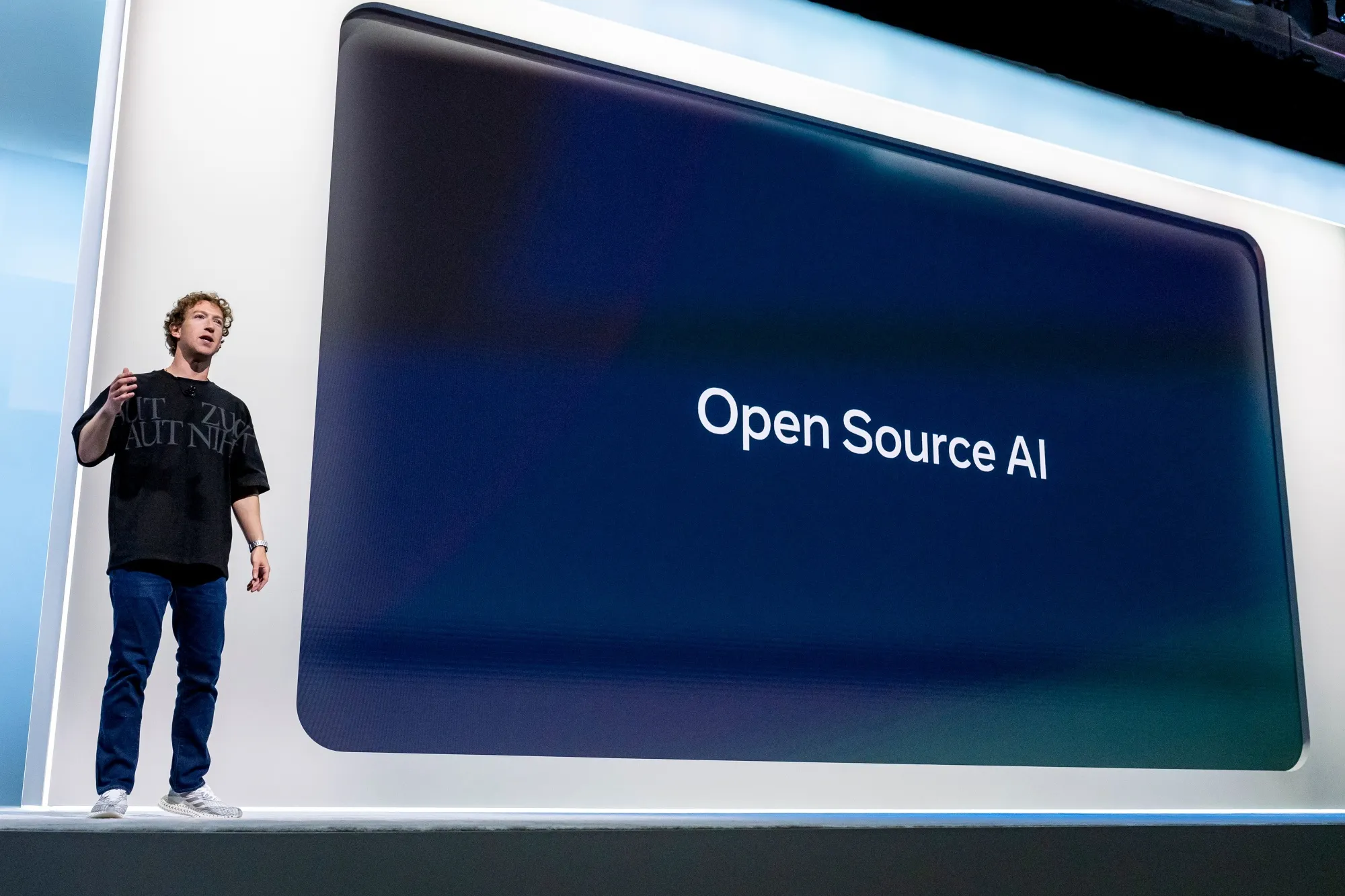 Mark Zuckerberg, chief executive officer of Meta Platforms Inc., during the Meta Connect event in&nbsp;September 2024 at the company’s&nbsp;Menlo Park, California, headquarters.