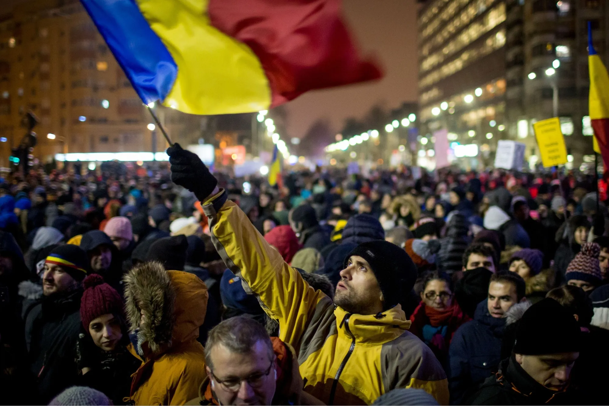 A demonstration against decrees to pardon corrupt politicians and decriminalise other offences, on Jan. 29.
