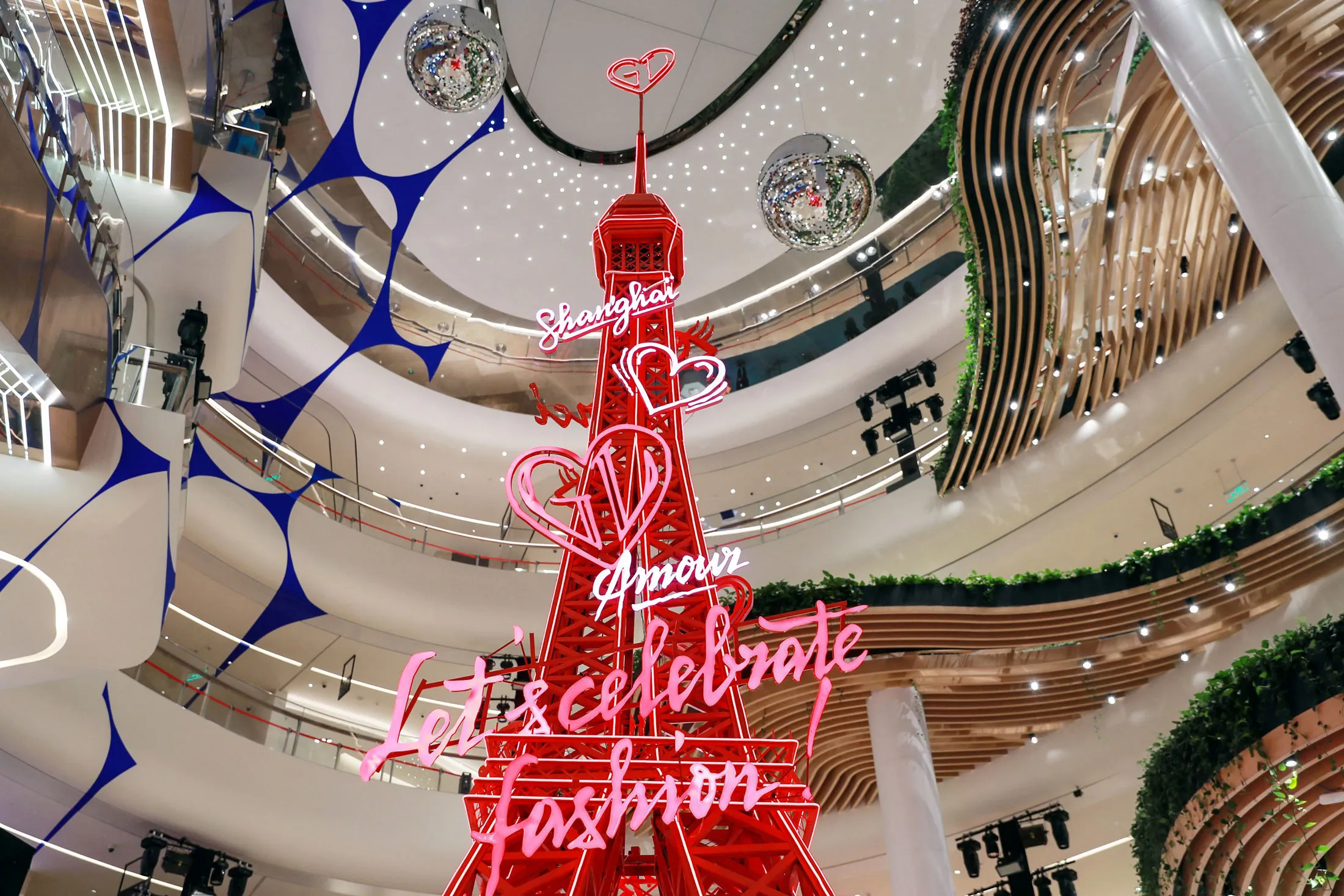 The Galeries Lafayette department store in Shanghai.