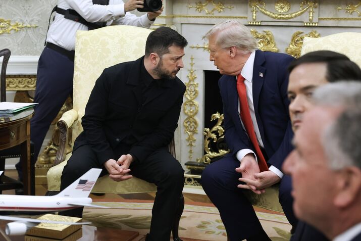 European Leaders Join Ukrainian President Zelensky For White House Meeting With Trump