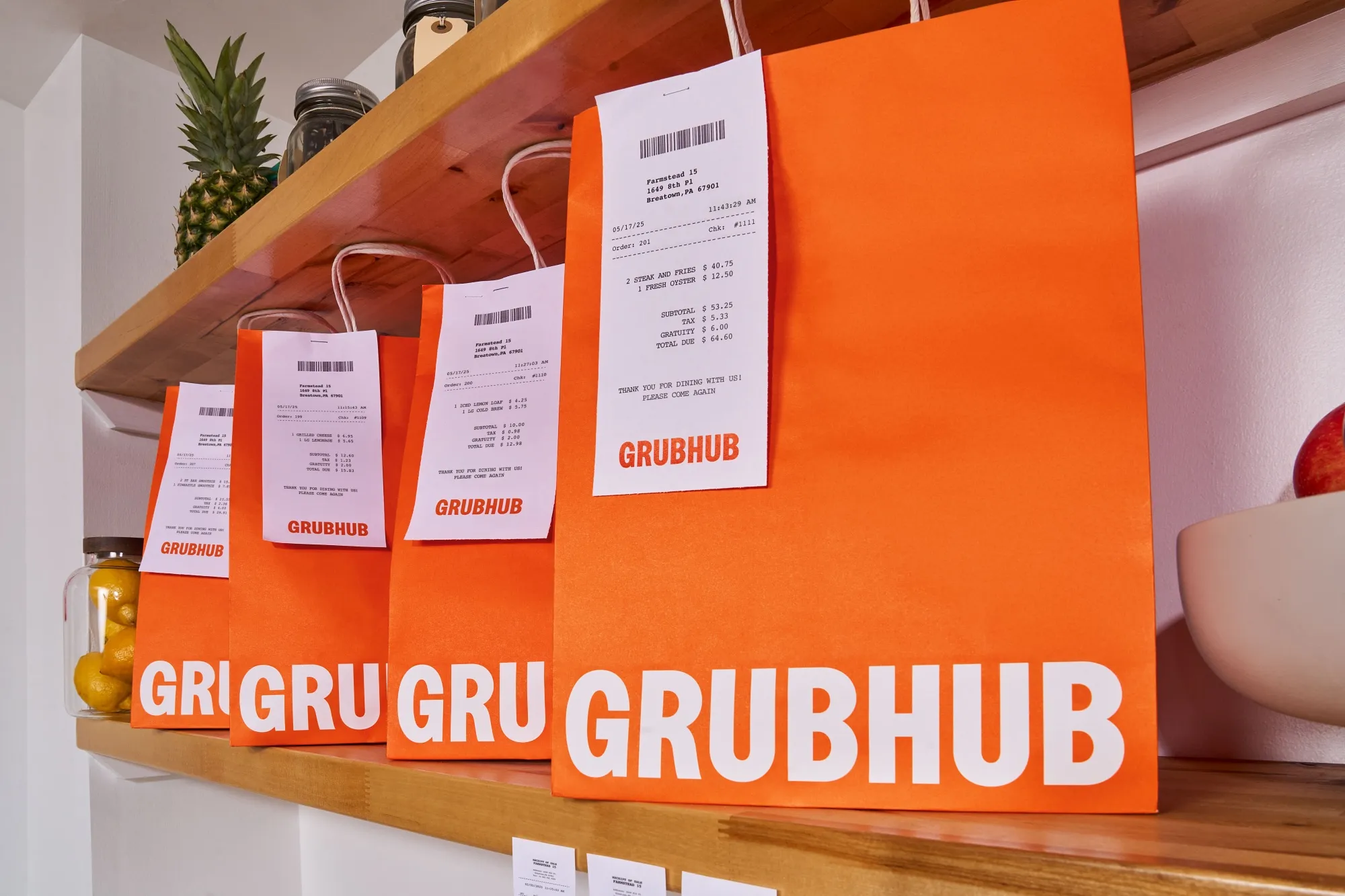 Grubhub is removing delivery and service fees on all restaurant orders above $50.