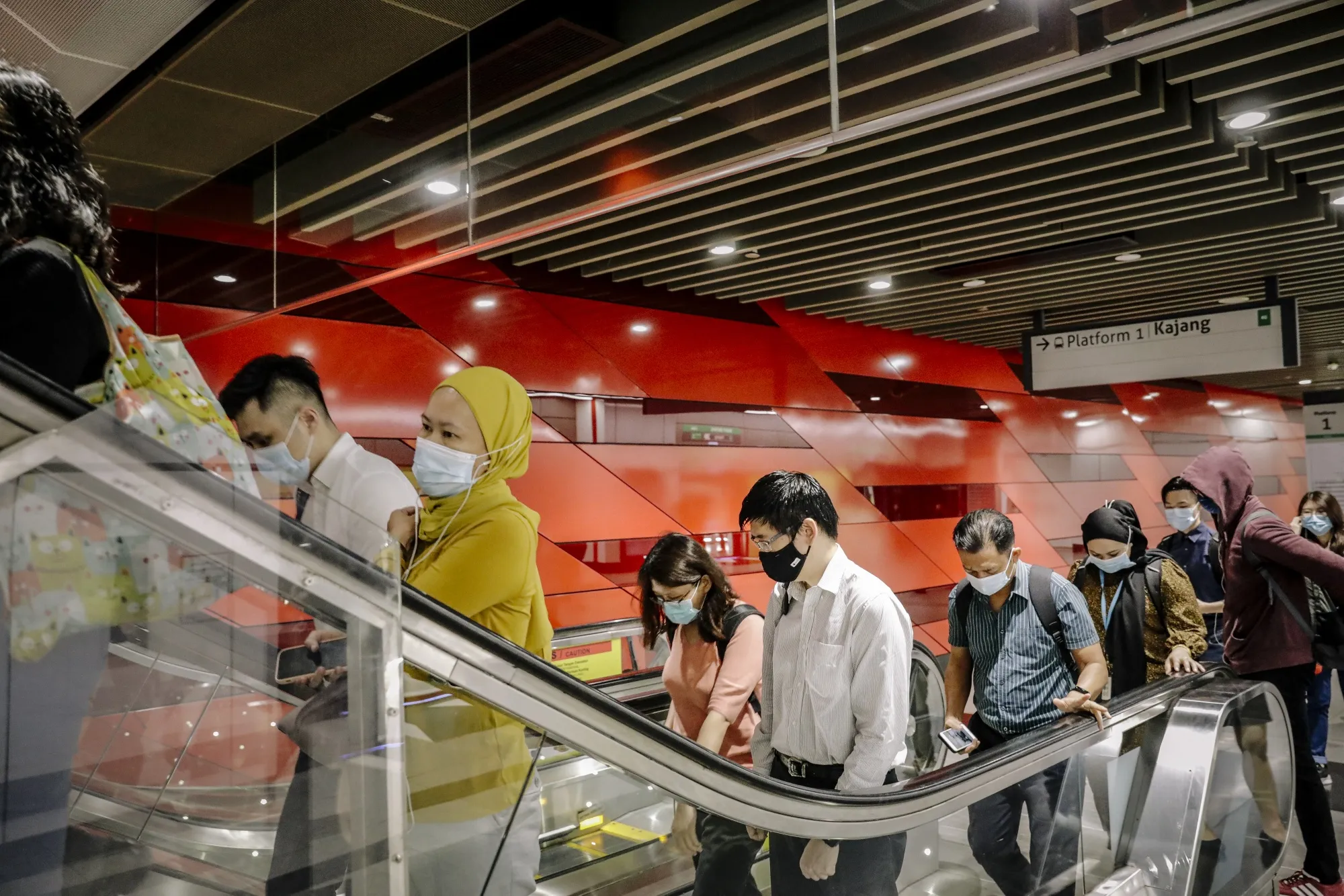 Commuters&nbsp;in Kuala Lumpur.