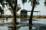 Hurricane Delta Hits Louisiana Area Slammed By Laura 