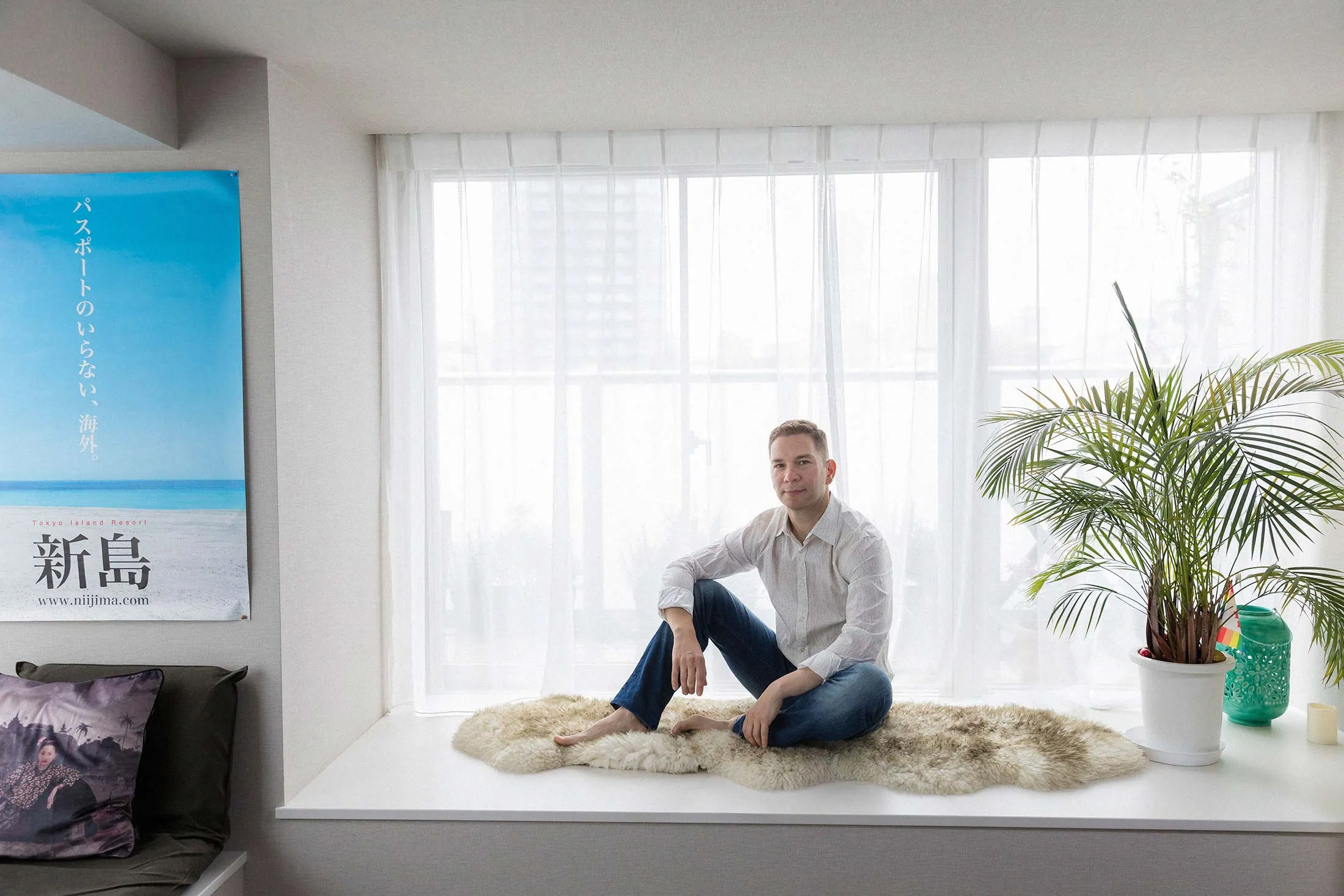 Alexander Dmitrenko at home in Tokyo.
