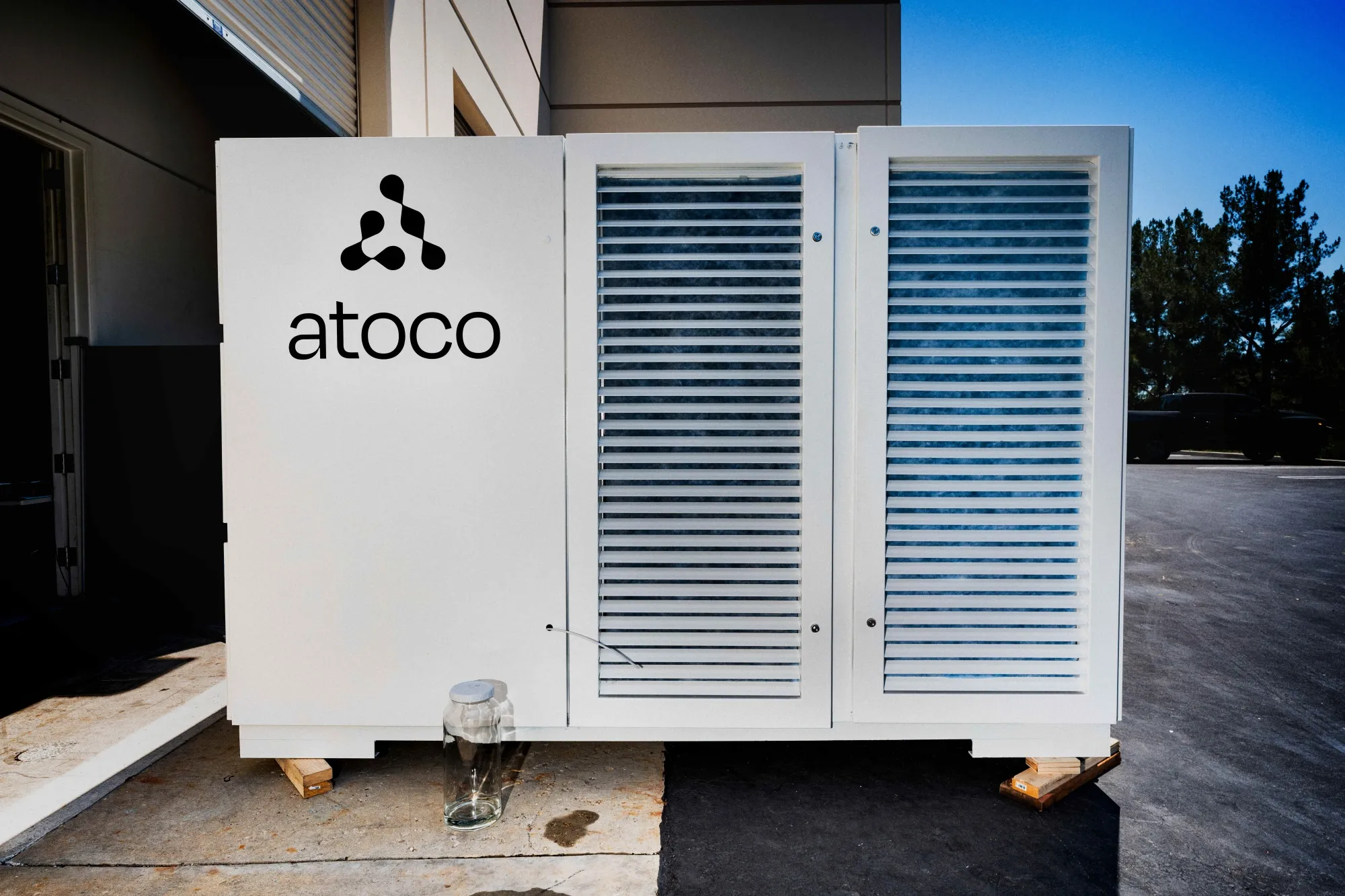 Atoco’s water harvester prototype. Photographer: Ethan Noah Roy/Bloomberg