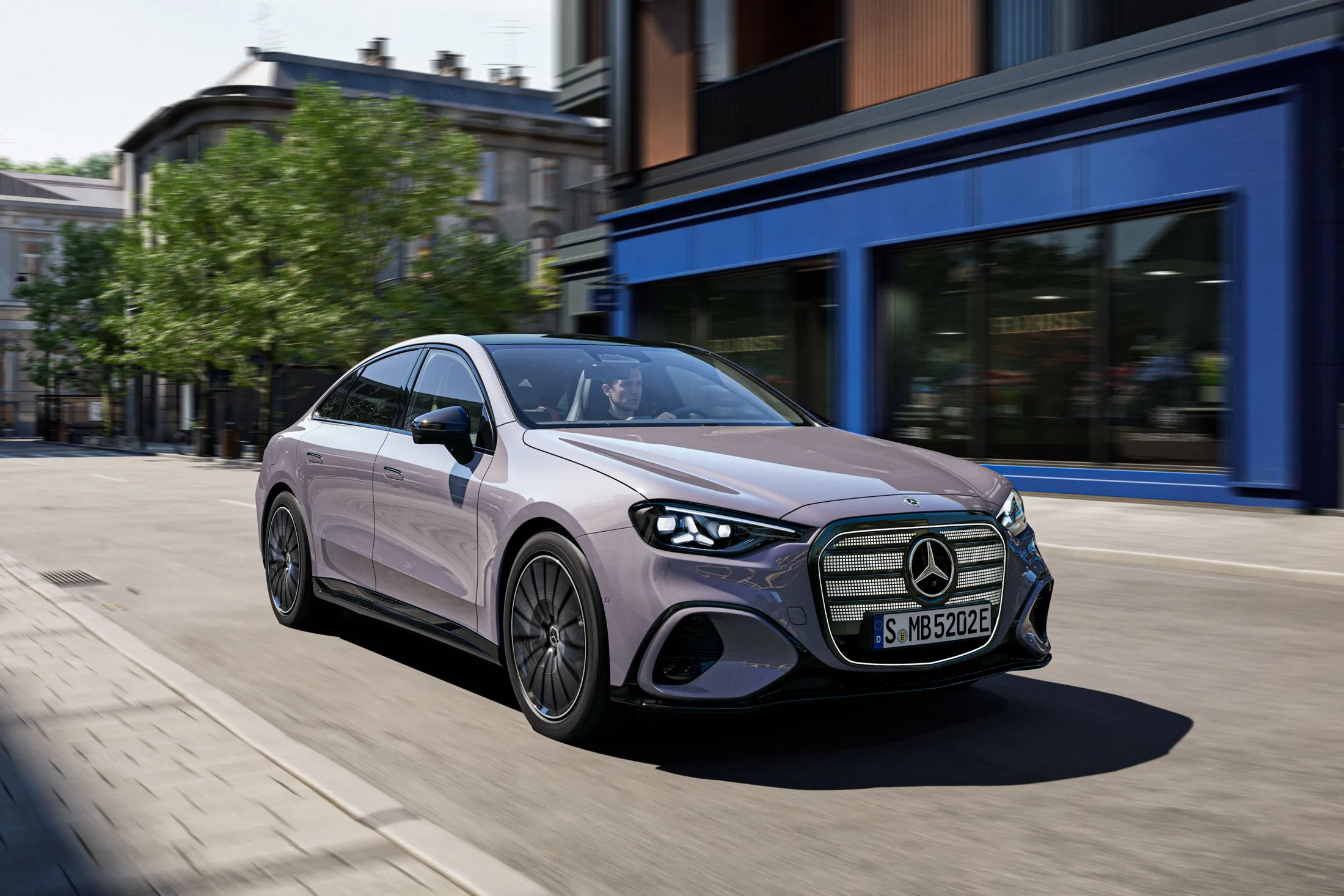 The Mercedes-Benz C 400 4MATIC. The model is the first fully electric C-Class.