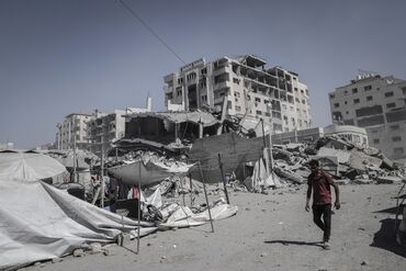 Israeli Air Strike in Gaza City