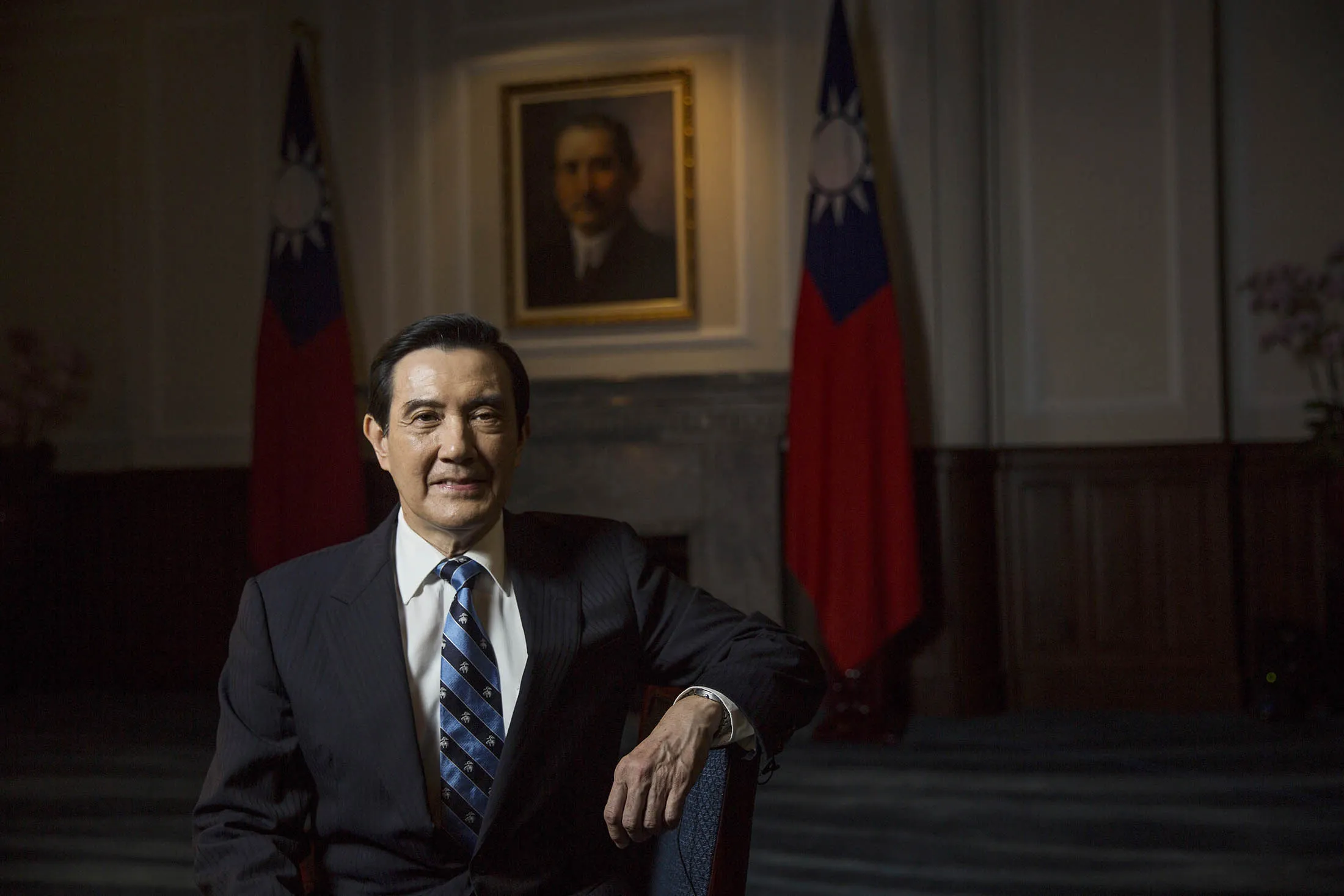 Ma Ying-jeou at the presidential palace in Taipei.
