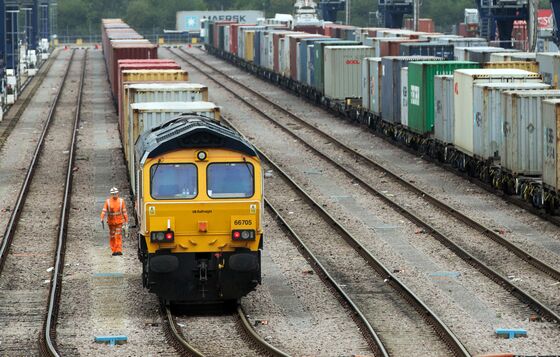 Brexit Logjams Force Freight Trains to Leave Goods at Port