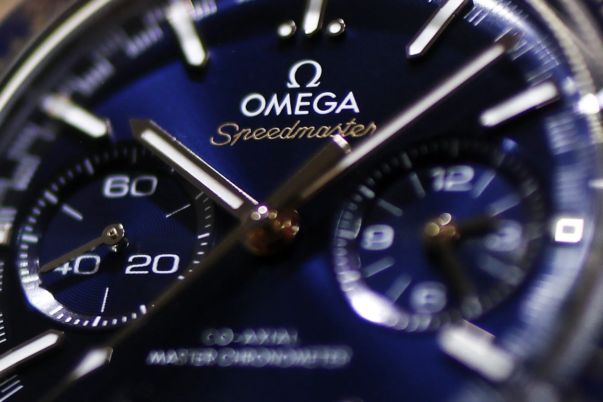 An Omega Speedmaster wristwatch.
