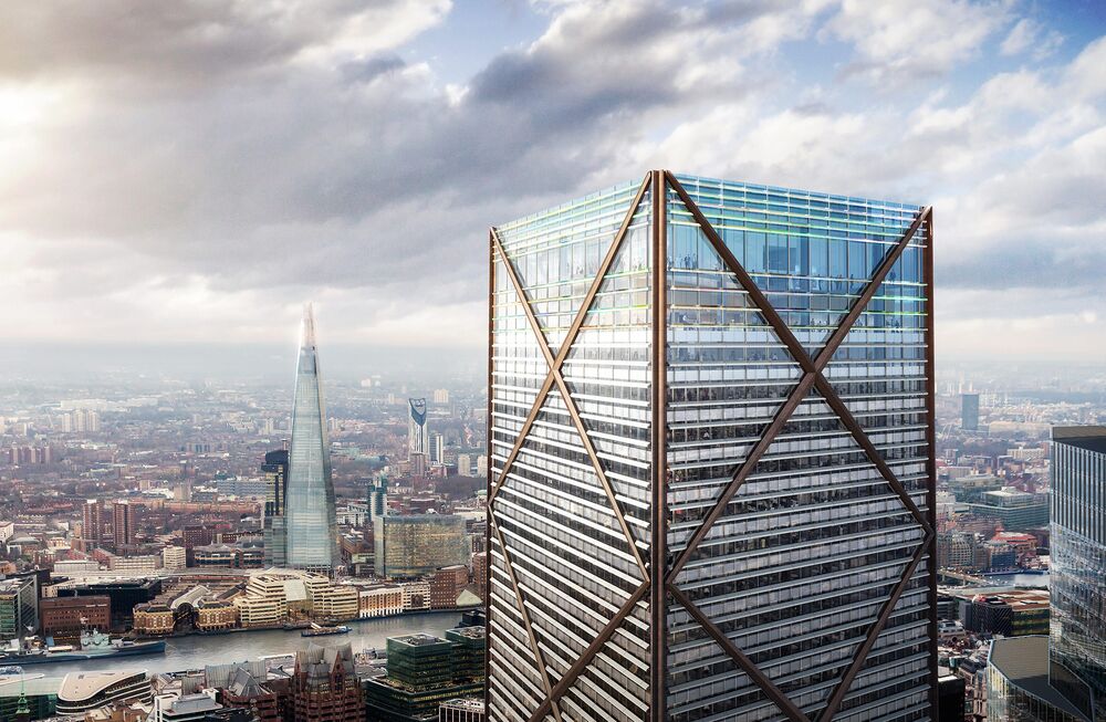 ロンドンのシティ 超高層タワービルの建設計画を認可 73階建て Bloomberg