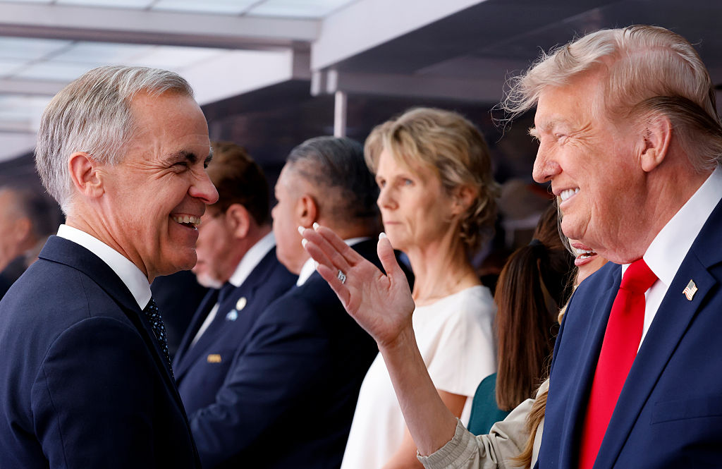 Mark Carney and Donald Trump.