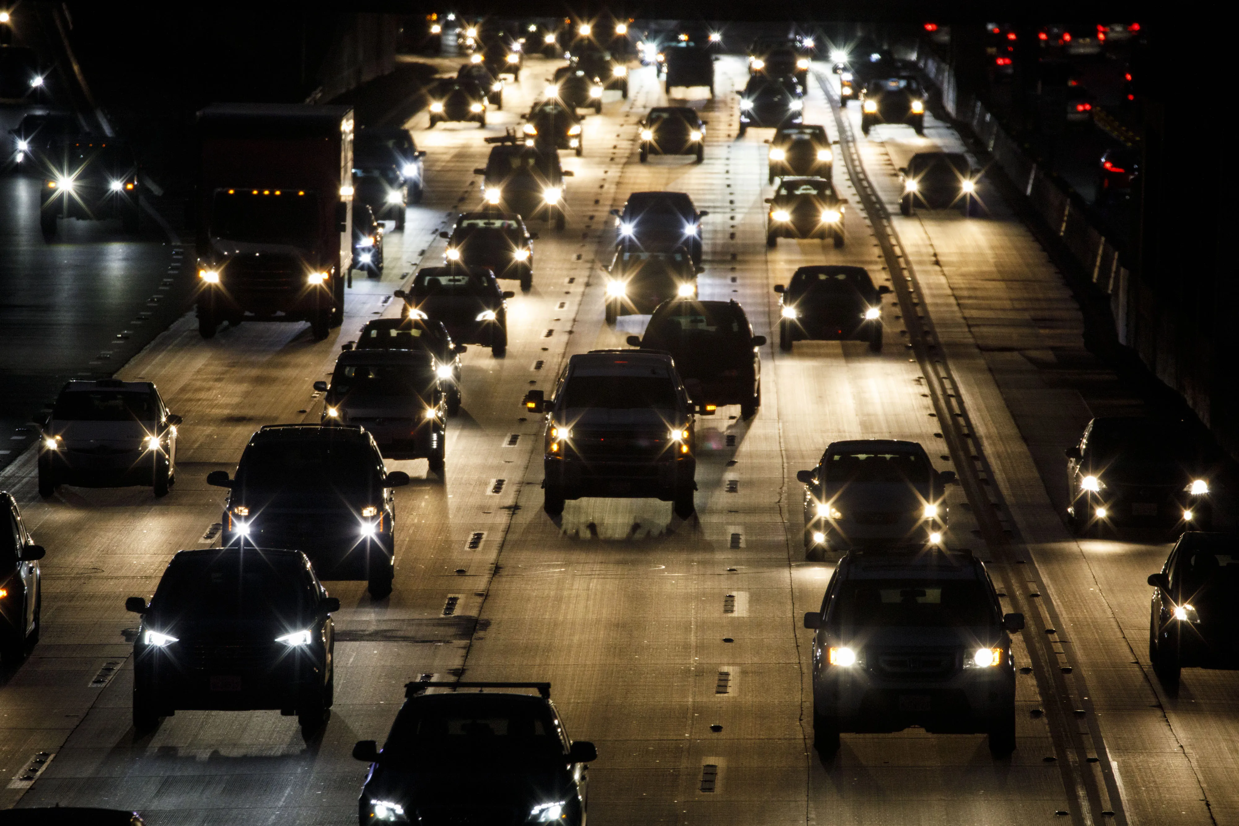 Traffic In Los Angeles As EPA Curbs California's Authority To Limit Vehicle Emissions
