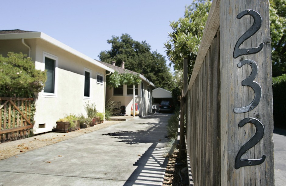 The home in Menlo Park, California, where Sergey Brin and Larry Page founded Google in 1998.
