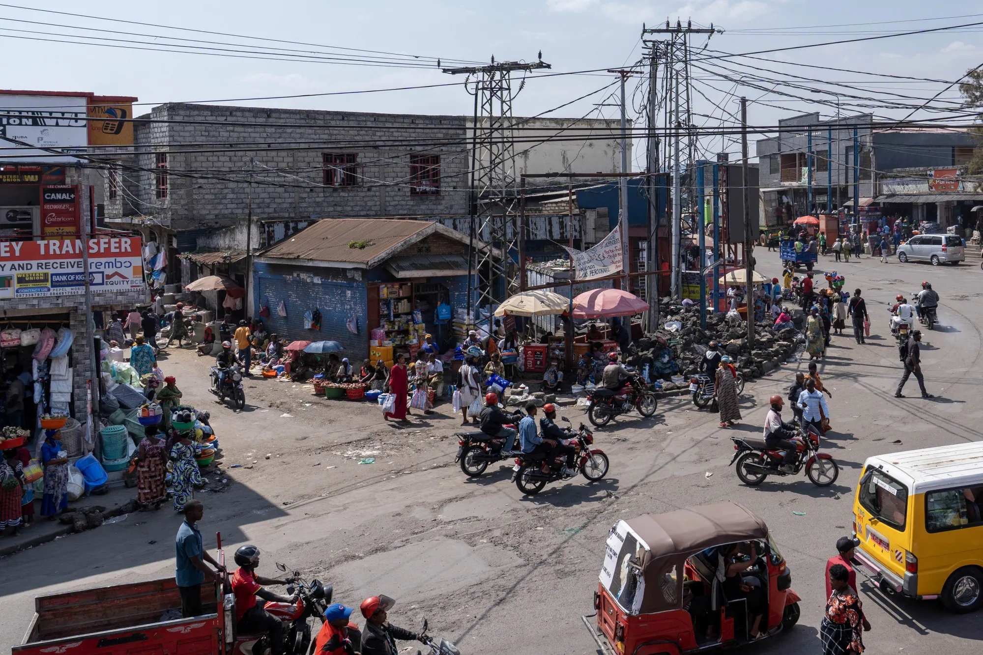 The Birere shopping center in Goma, capital of North Kivu province in eastern Democratic Republic of Congo this month.