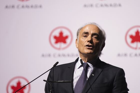 Air Canada Rises as CEO Takes Upbeat Tone on Government Aid