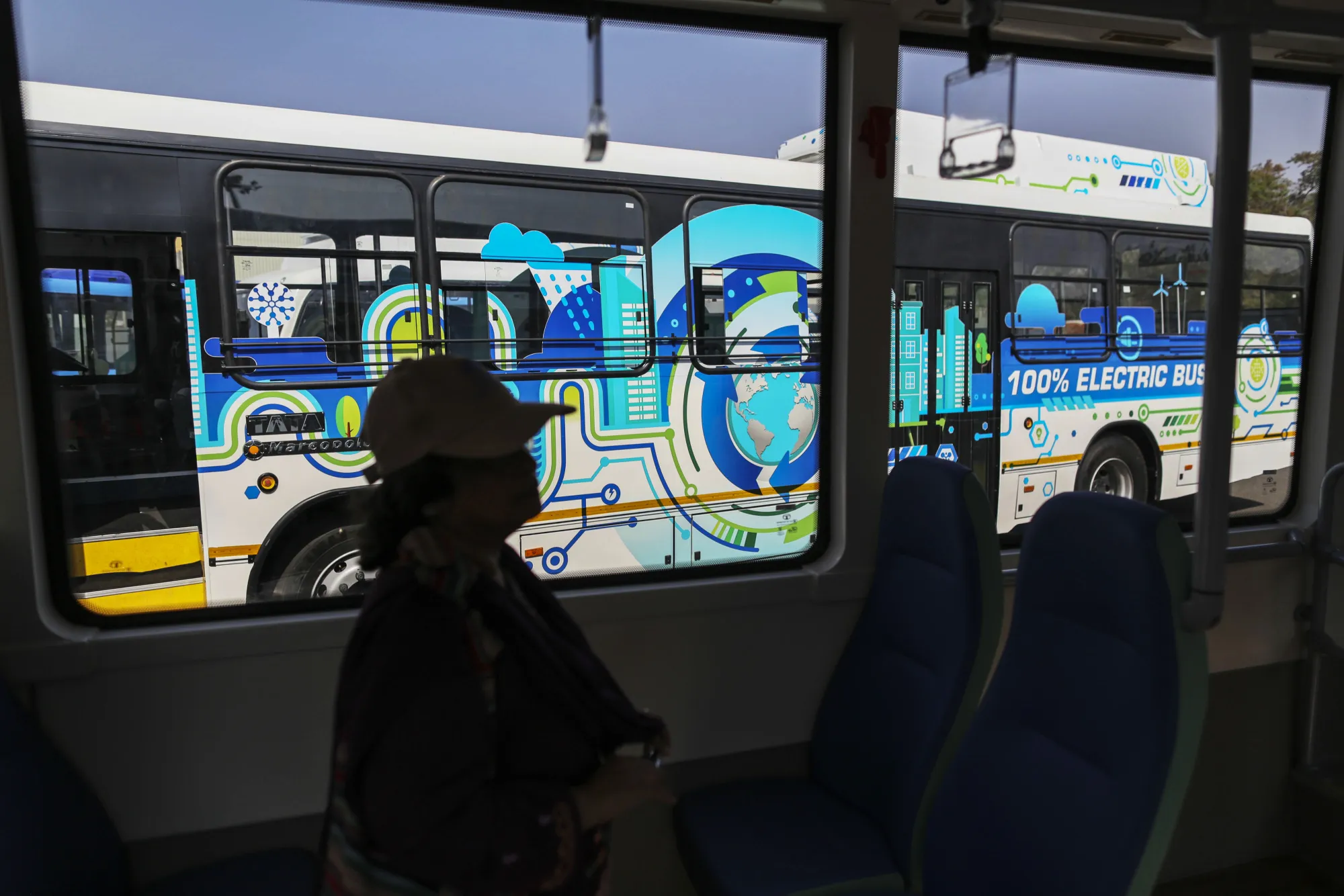A Tata Motors Ltd. electric bus in Pune, India.