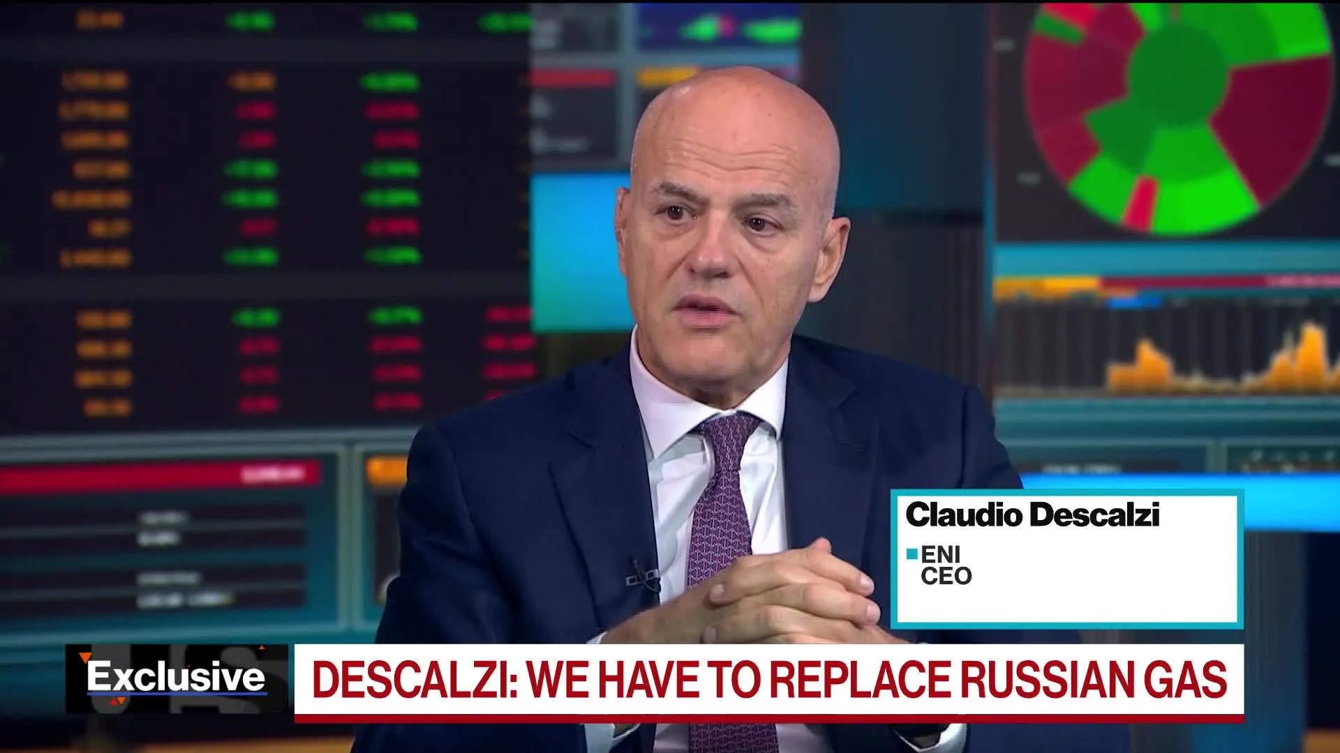 Watch ENI (ENI IM) CEO: Europe Can Replace Russian Gas in 2-3 Years ...