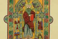 Reproduction of Saint Matthew from the Book of Kells