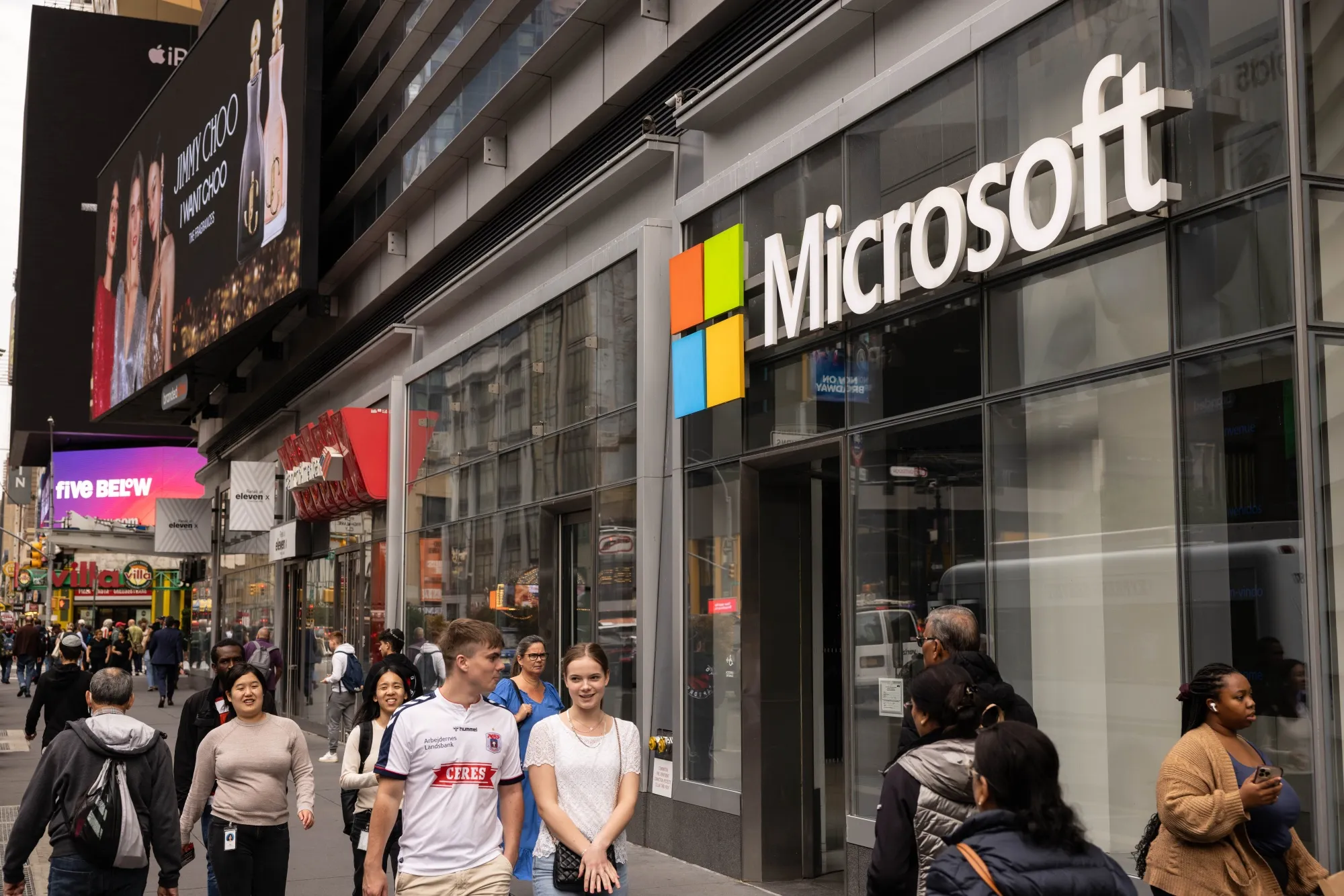A Microsoft store in New York.