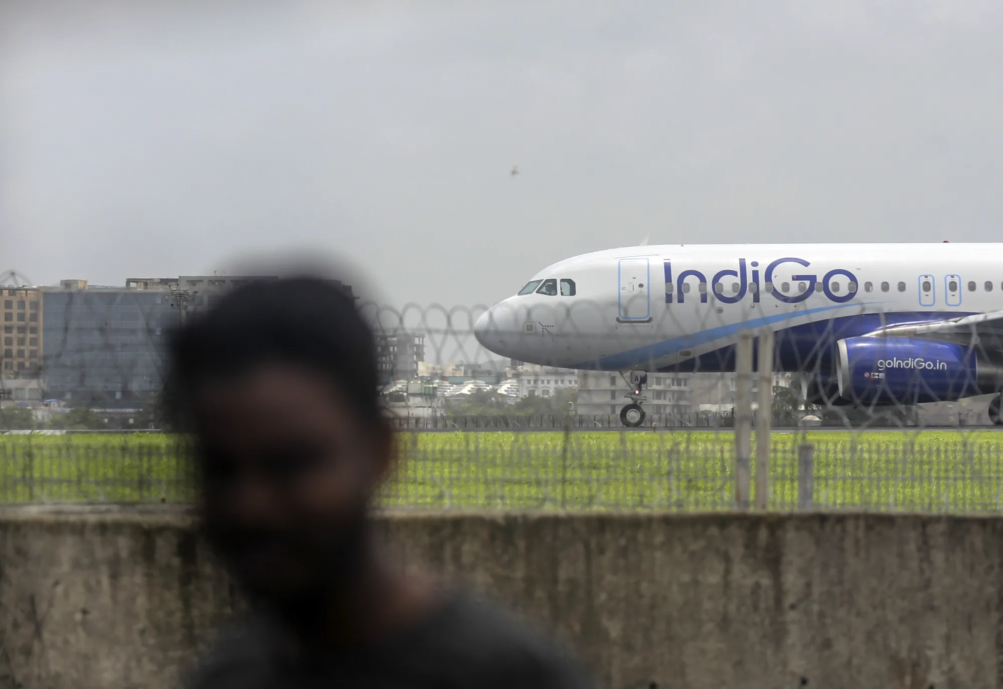 An aircraft operated by IndiGo at Chhatrapati Shivaji International Airport in Mumbai.&nbsp;