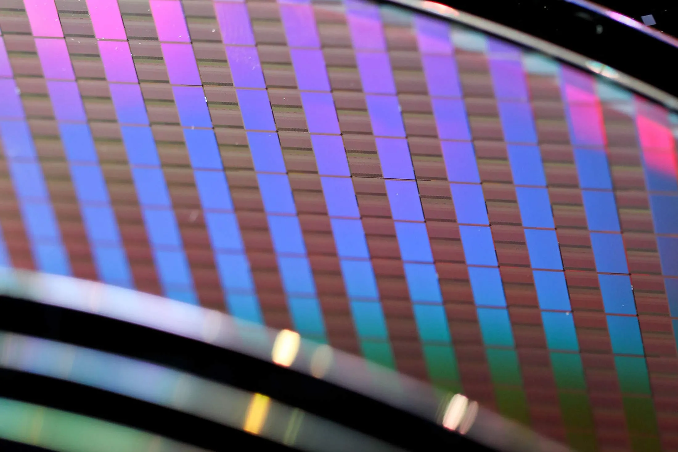 Silicon wafers made by Taiwan Semiconductor Manufacturing Co.&nbsp;