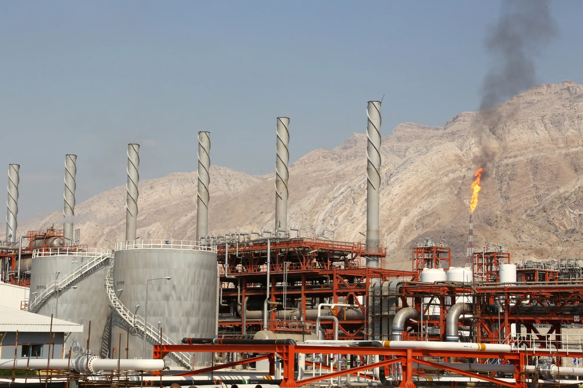 The South Pars gas field in Assaluyeh.