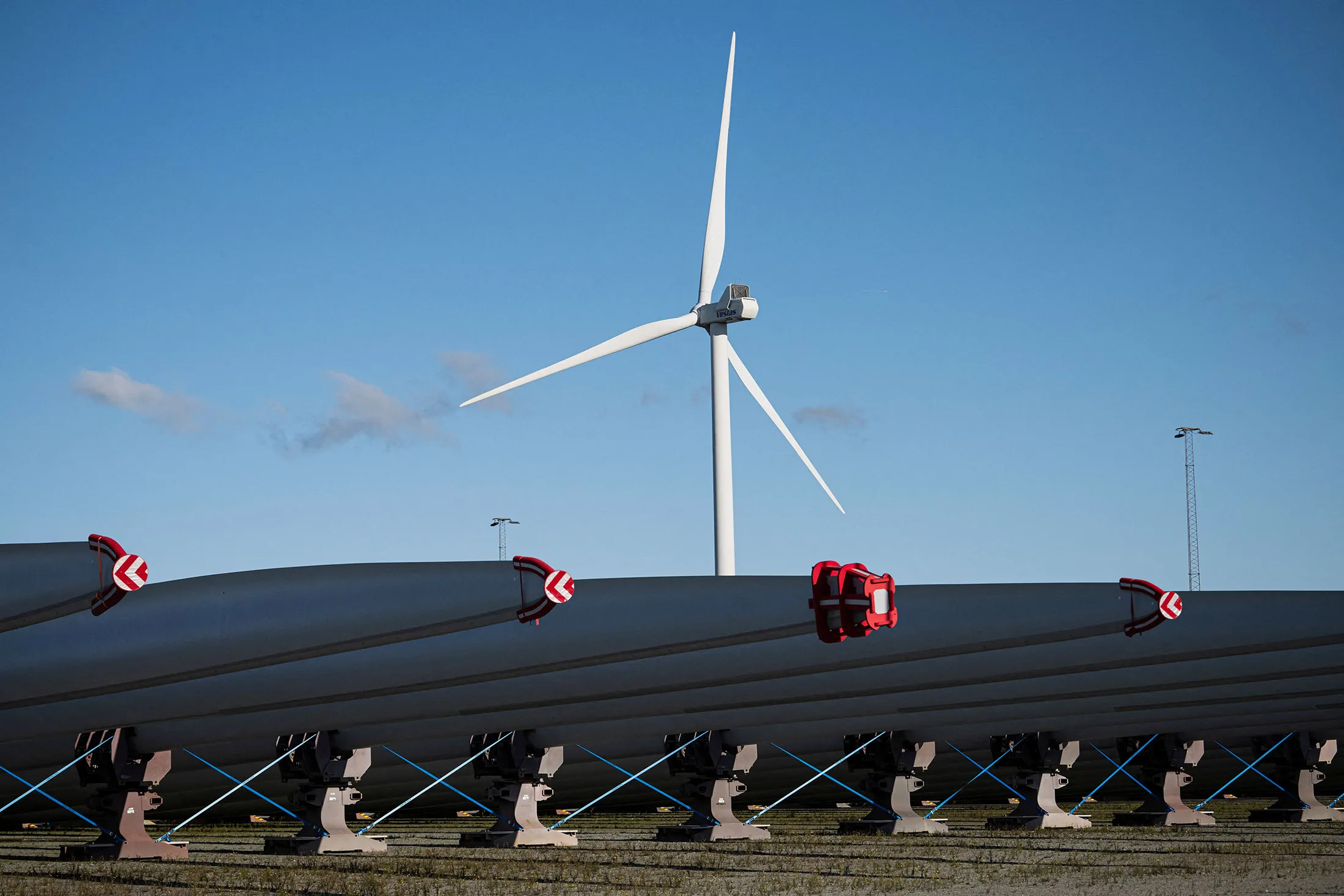 Vestas wind turbine blades.