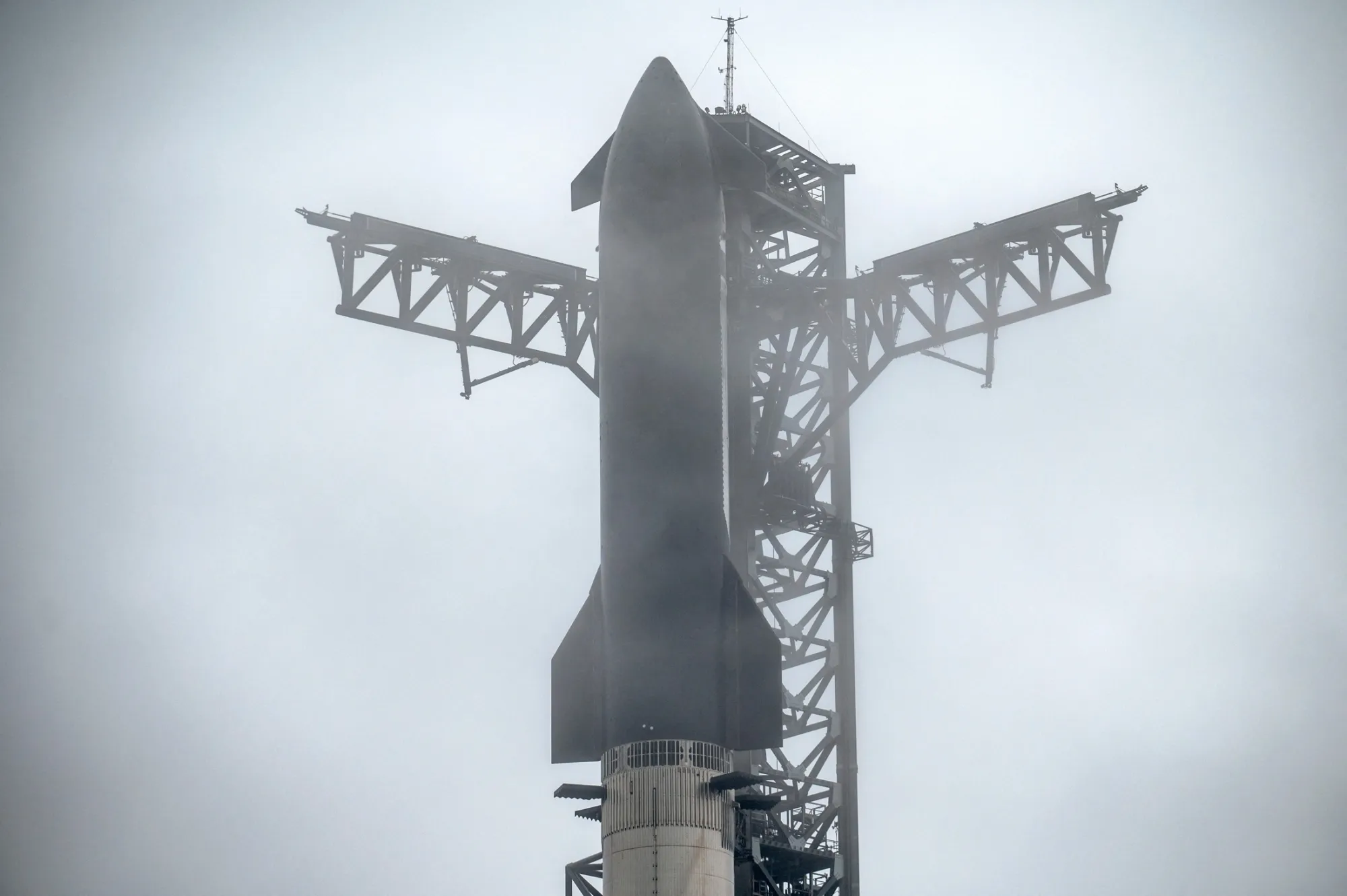 The SpaceX Starship rocket on Jan. 14.
