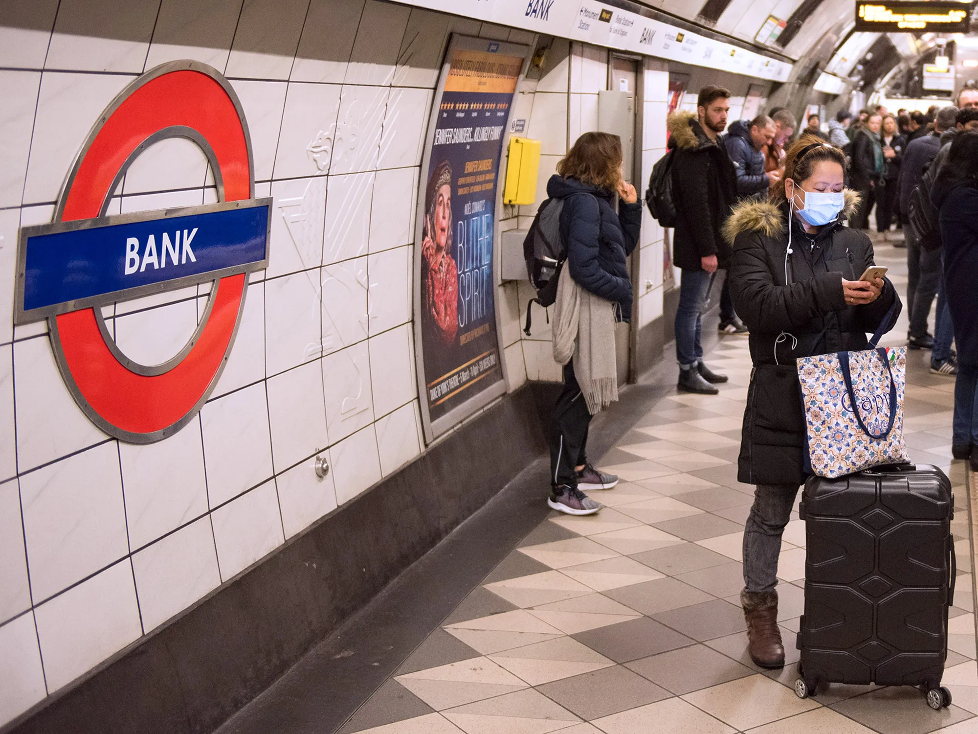 Bank underground station&nbsp;in London.