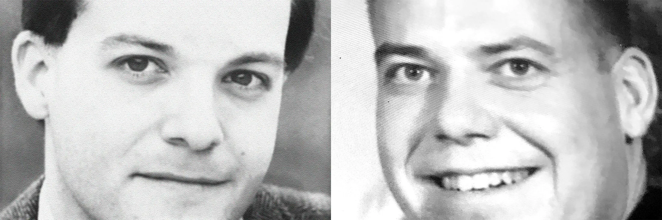 The author, left, and his brother.