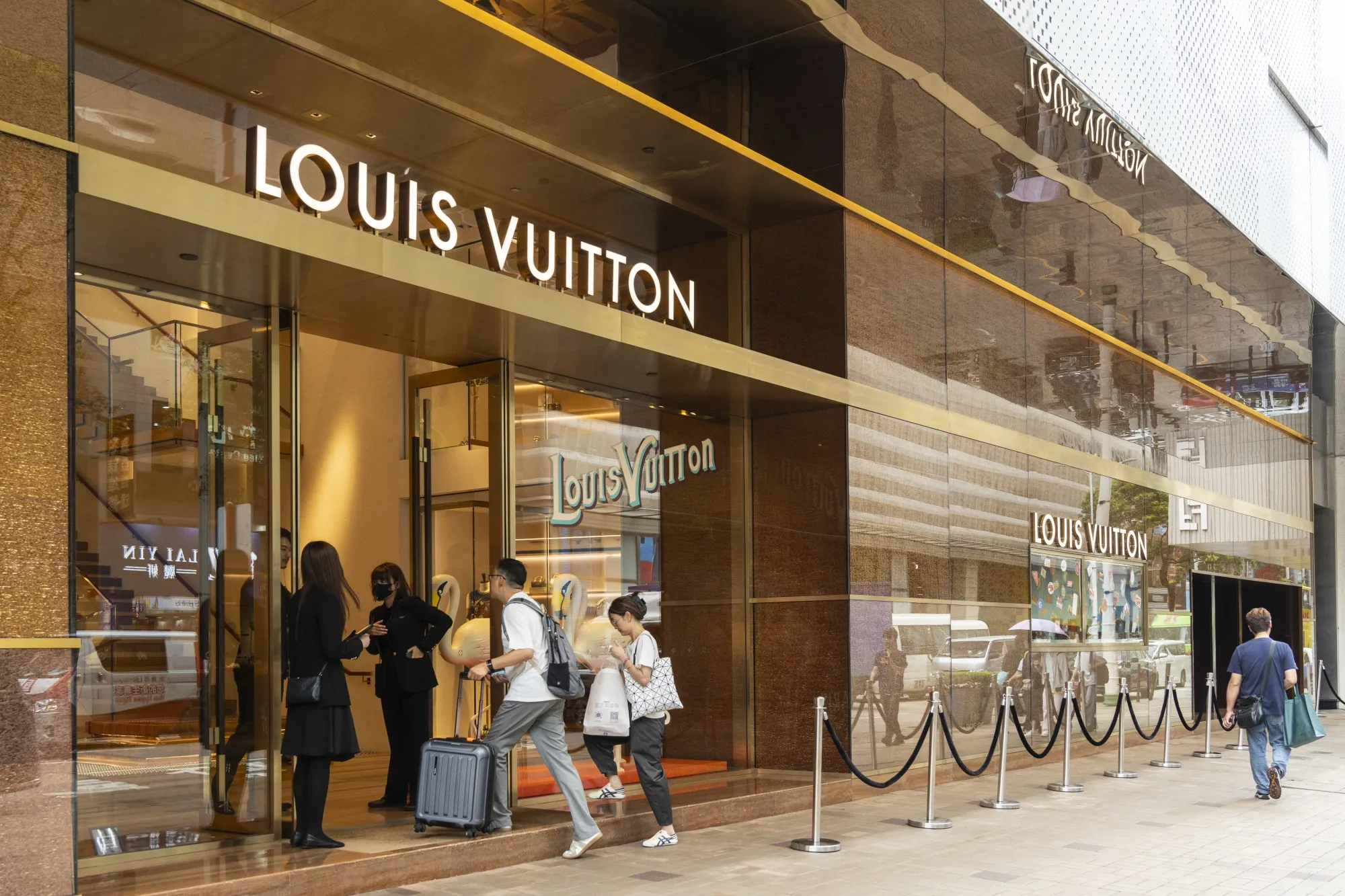 Louis Vuitton in the Tsim Sha Tsui area of Hong Kong.